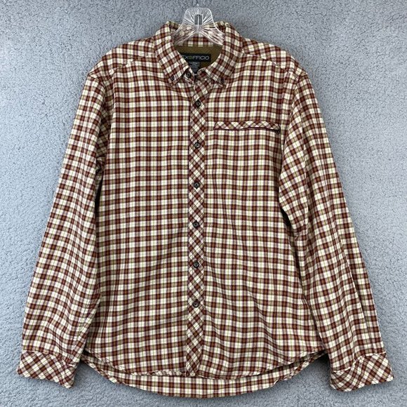 ExOfficio‎ Shirt Men's M Lightweight  Plaid Long Sleeve shirt - Picture 1 of 8